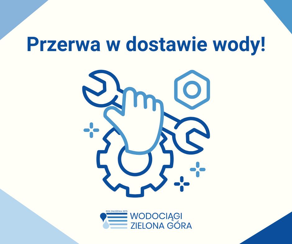 Przerwa w dostawie wody grafika nowa